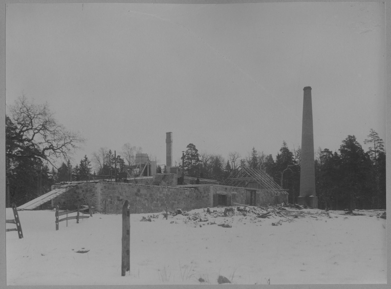 The manor of Tammiku after the burning of manor houses during the resurrection of 1905.