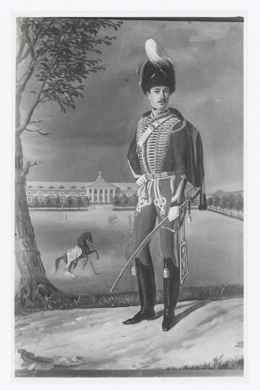 Ungern - Sternberg, Eduard James Archib. Pere. vabahärra v. - kaardiväe leit. Groduna husaari - rüg. 1811 - 1842 (õlimaal)