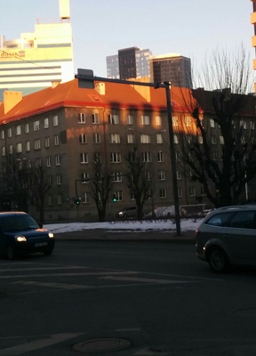 Lenini alley in Tallinn. Aleksander Nine rephoto