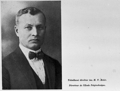 Tallinna tehnikumi direktor insener Herman Reier, portree, 1918.a.  duplicate photo