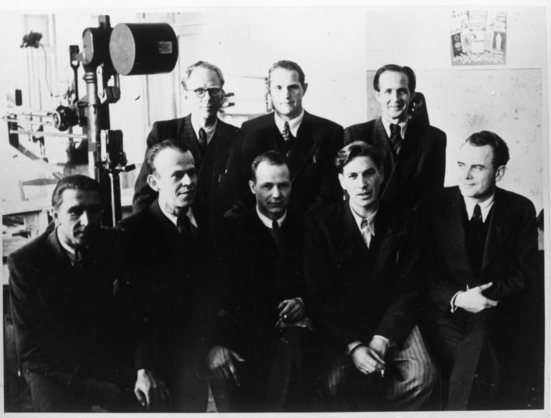 Grupp TPI ehitusteaduskonna õppejõude, 1950. aastad.