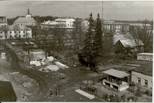 Photo Paide Vainu and the corner of the Great Garden Street 1985