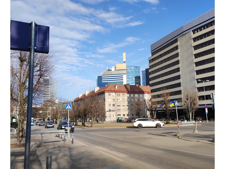 Tallinn, sõjapurustusi Sakala tänava ümbruses. rephoto