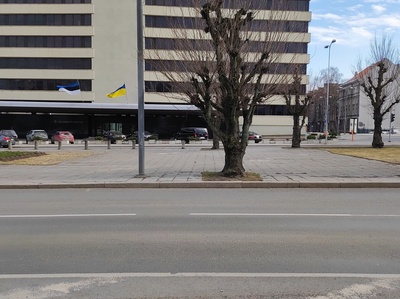 Construction of Tallinn, Lenin puiestee. rephoto