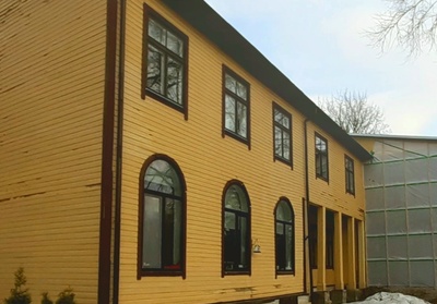 Rakvere saksa eragümnaasiumi välisvaade. rephoto