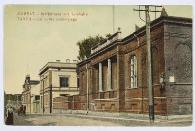 Tartu Lai uulits turnimajaga (Dorpat, Breitstrasse mit Turnhalle)  duplicate photo