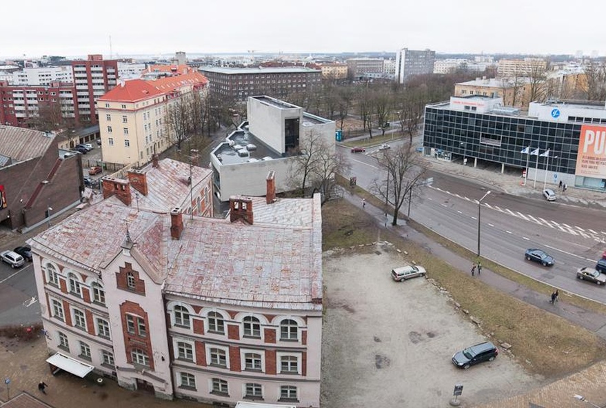 Tallinn, majad Politseiaia piirkonnas, vaade lõuna poolt. rephoto