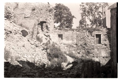 Tallinn, ruins of underground houses at the Pika Foot Gate.  similar photo