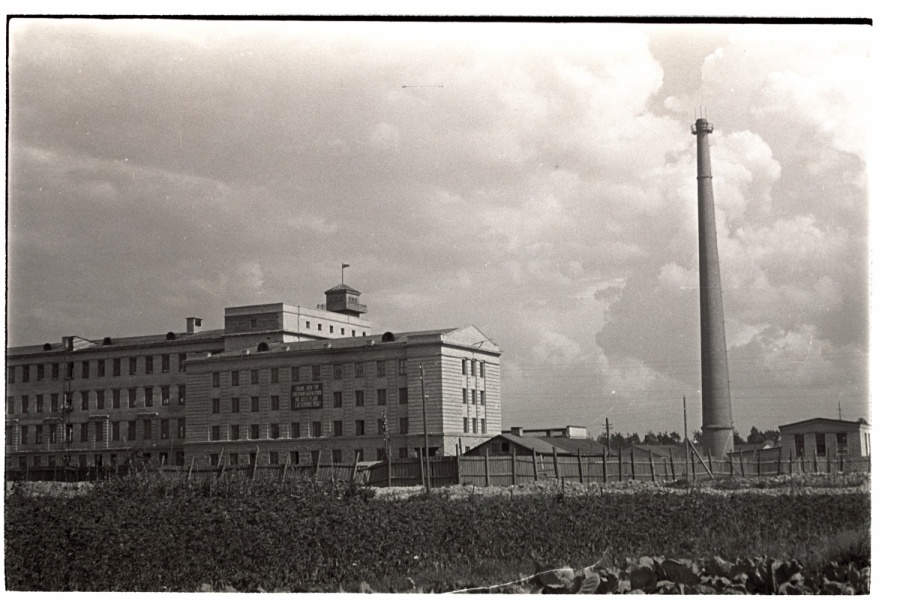 Tallinn, construction of the new building of the compression factory "Kalev" on Pärnu highway.