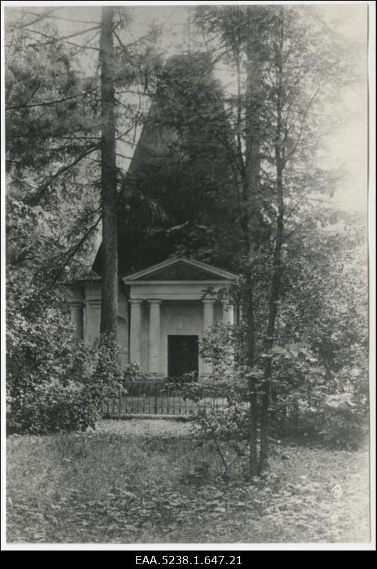 Von Mensenkampffide matusekabel Tarvastu mõisas 1912, koopia Johannes Pääsukese fotost