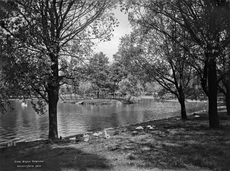 Kaisaniemen lammikko.