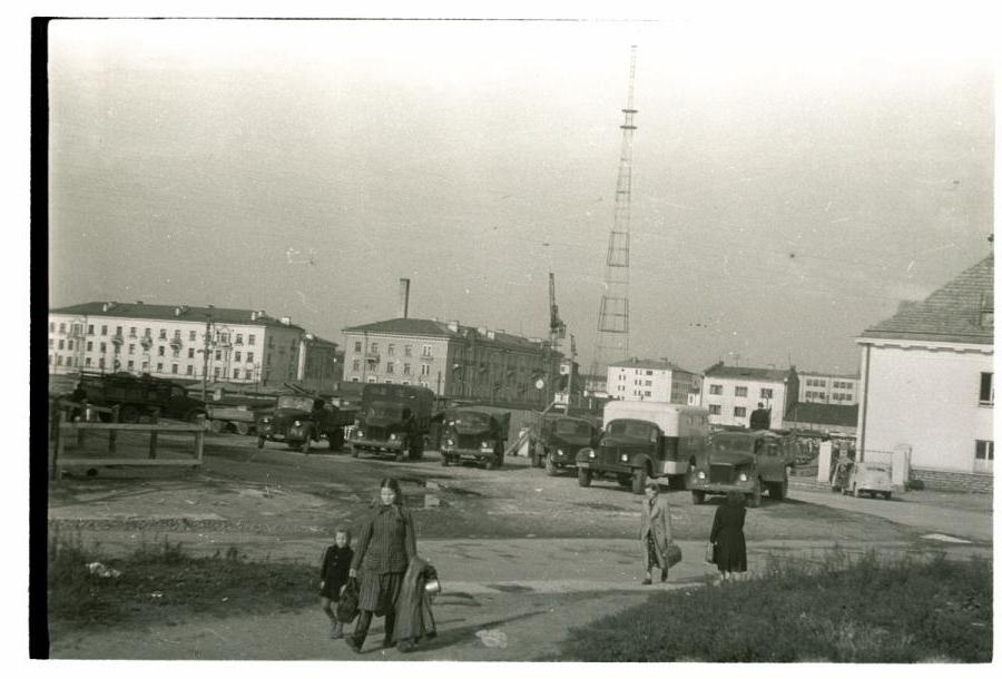 Tallinn, Central Market, behind the TV show.