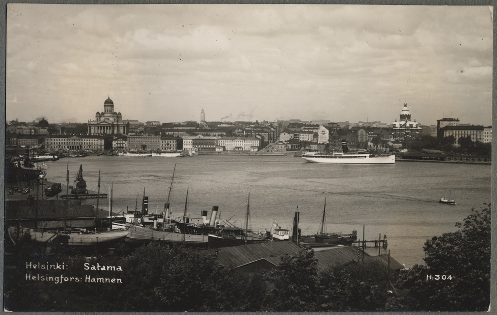 View of the port of Helsinki