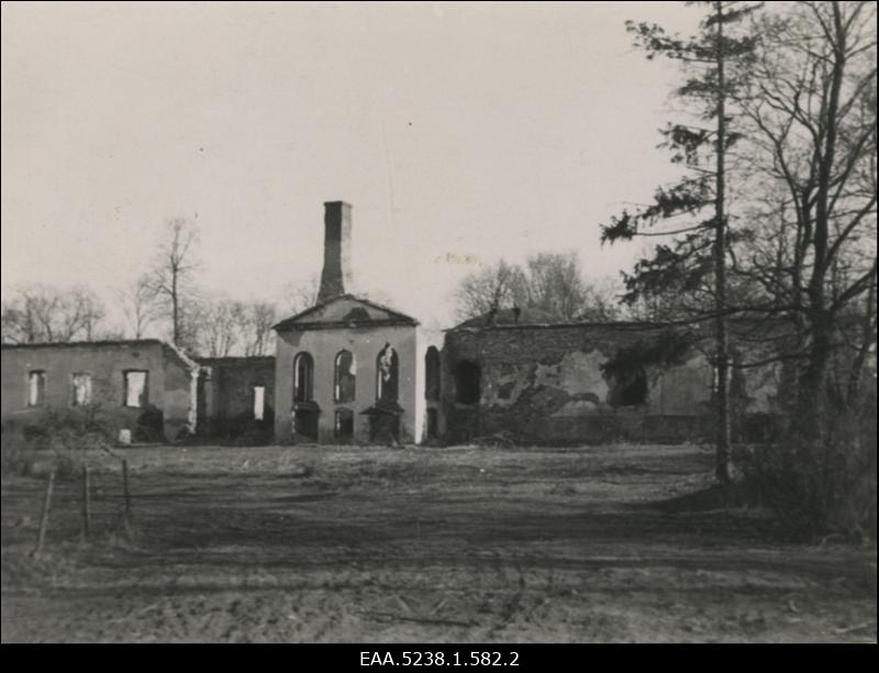 Järve mõisa peahoone varemed, vaade põhjast