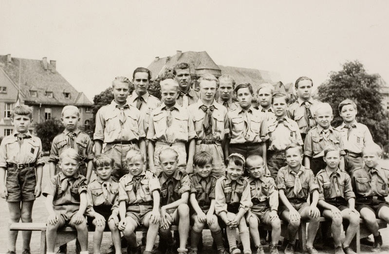 Hanau Dp-laagri eesti skaudid, suvi 1947.