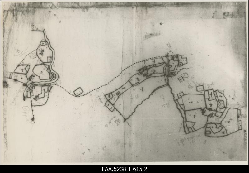 Kasti mõisa ümbruse plaan, koopia