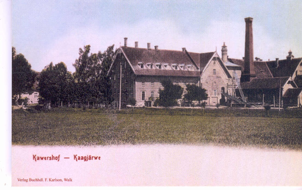 Postcade set. Võrumaa manor.. Kaagjärve manor.