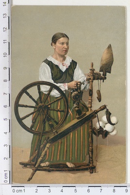 Eesti rahvarõivais ketraja  duplicate photo