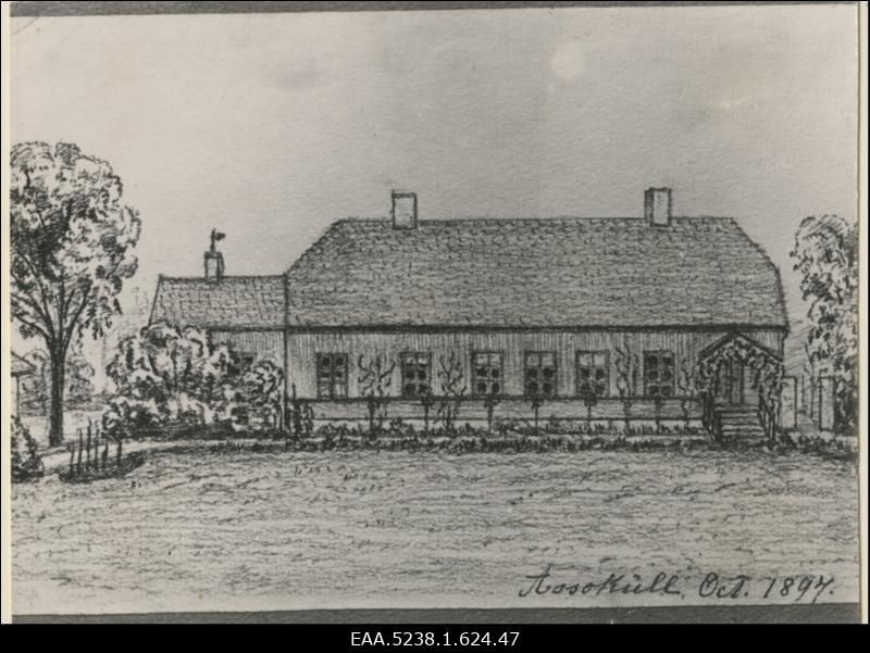 Asuküla mõisa peahoone (1894), koopia joonistusest