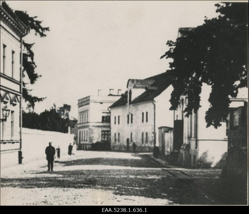 Vaade Tartu magasinihoonele enne lammutamist, koopia fotost