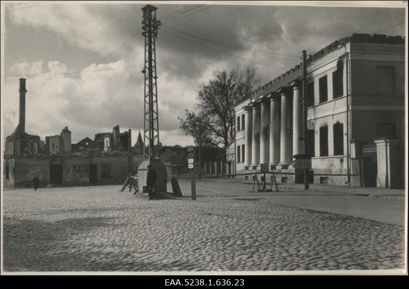 Vaade Tartu Jüri väljakule, koopia fotost
