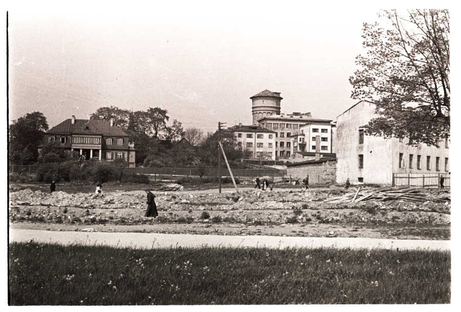 Construction site of the new school house