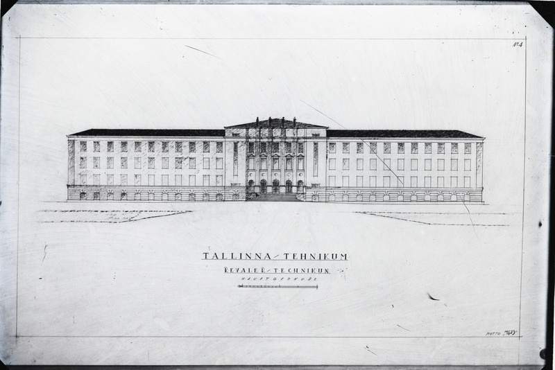 Fotokoopia Tallinna Tehnikumi arhitektuurivõistluse tööst.