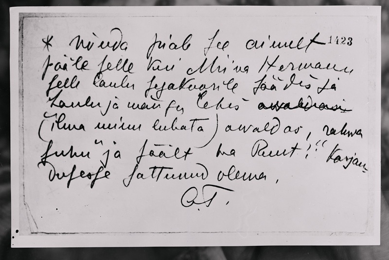 foto, negatiiv, Aino Tamm, kiri