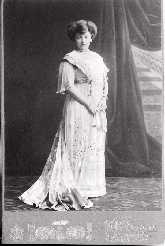 foto, negatiiv, Aino Tamm, ca 1903