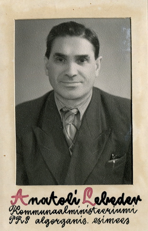 Anatoli Lebedev. Kommunaalministeeriumi Punase Risti Seltsi esimees