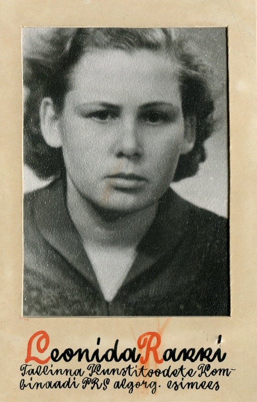 Leonida Rakki. Tallinna Kunstitoodete Kombinaadi Punase Risti Seltsi esimees