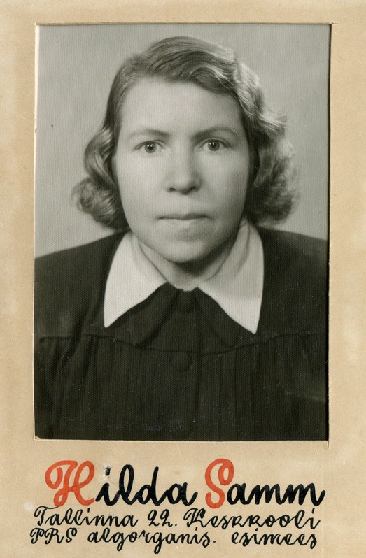 Hilda Samm. Tallinna 22. Keskkooli Punase Risti Seltsi esimees