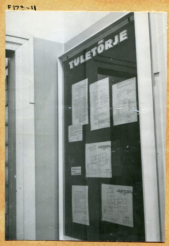 Tuletõrjestend Tartu Linna Onkoloogia Dispanseris