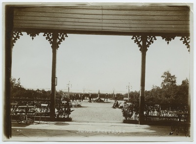 Tallinn, view of the terrace of Kadrioru beach cafe.  duplicate photo