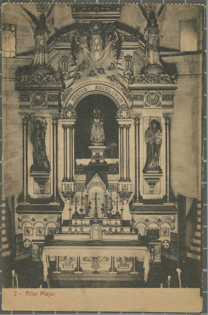 2-Altar Major - High altar of the church of the sanctuary of the Angels, to St. Martin Old.