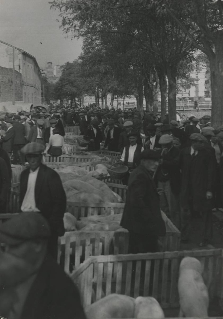 [Cattle market on Paseo General Mendoza] - Outside the old cattle market, on Paseo General Mendoza