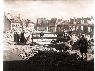 Restoration of Harju Street  similar photo