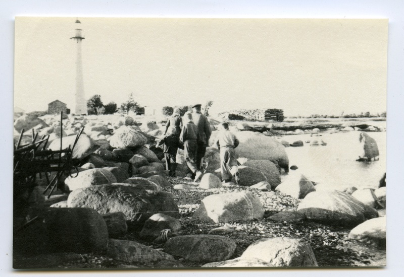 Kihnu beach with fire tower