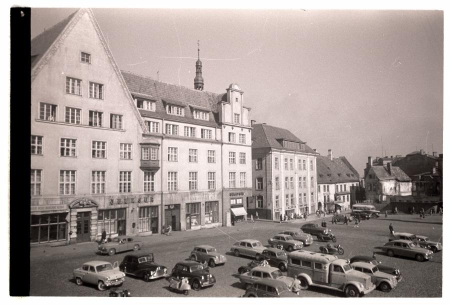 Tallinn, houses at Raekoja square from 1923 to 1925.