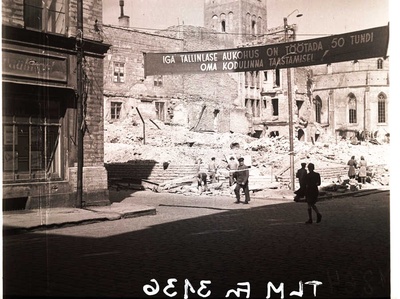 Restoration of Harju Street  similar photo