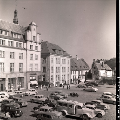 Tallinn, residential buildings on the Raekoja square, built in 1923 - 1925.  similar photo
