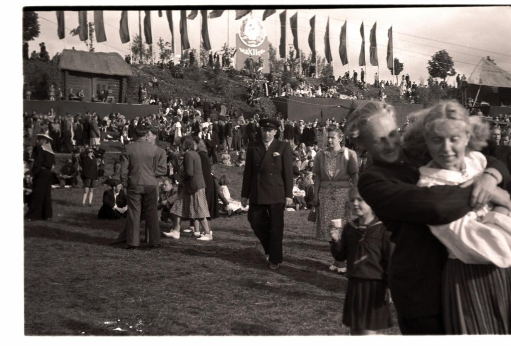 General song festival of 1950, view of the song field.