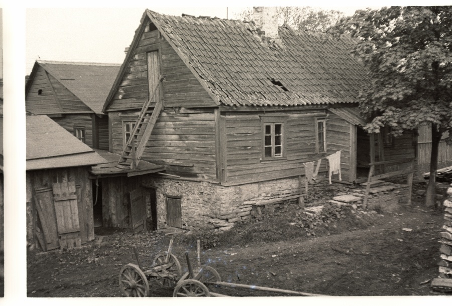 Tallinn, in the house courtyard.