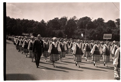 1950 Song Festival, Estonian National Philharmonic Women's Choir.  similar photo