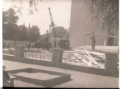 Construction of the building of the Art Foundation in Tallinn.  similar photo