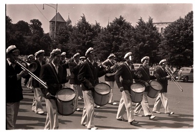 1950 Song Festival, recreational archester train walk.  similar photo
