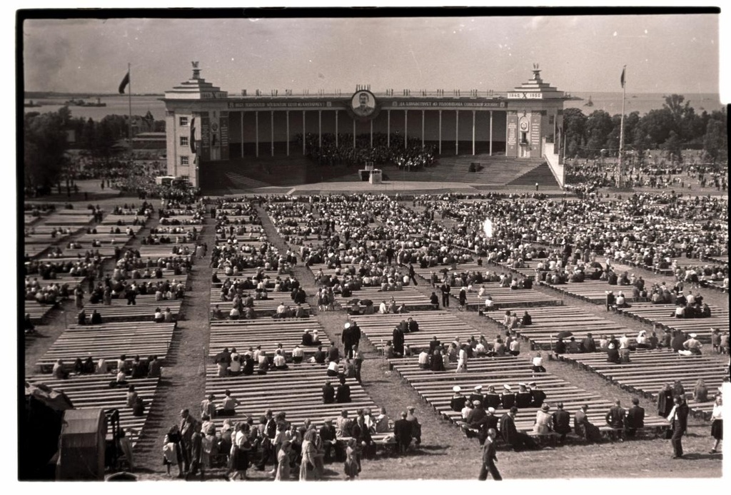 1950's singing festival, view of the singing spot.