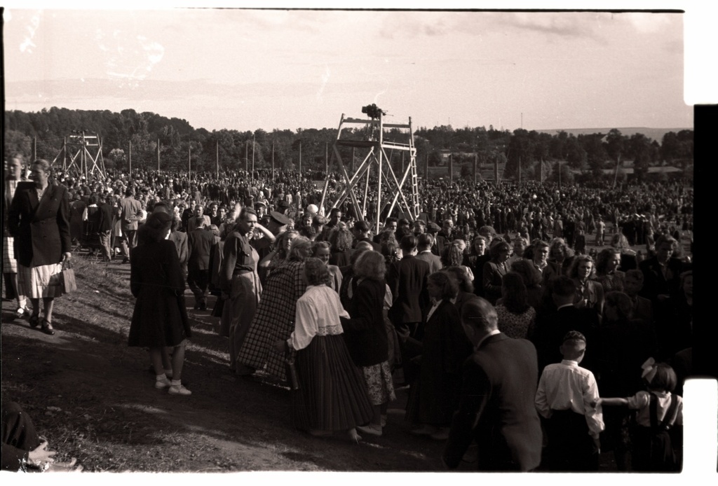 General song festival of 1950, view of the song field.