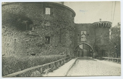 Tallinn, Big Coast Gate and Paks Margareeta, view by the sea.  duplicate photo