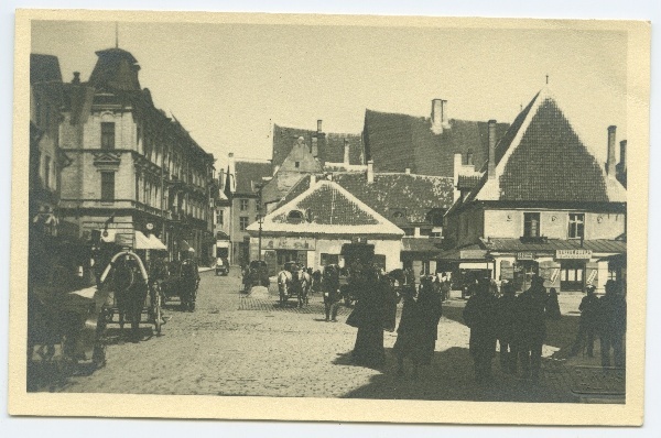 Tallinn, Raekoja square, view from Kullassepa Street towards Kinga Street.